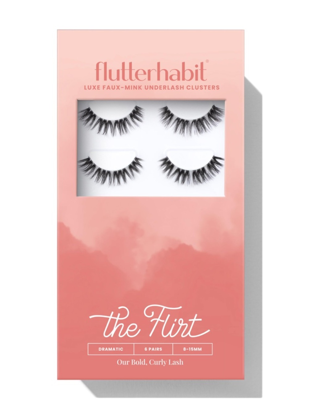 FlutterHabit~ The Flirt • Pre-Mapped Mink Lash Clusters, Adhesive Required